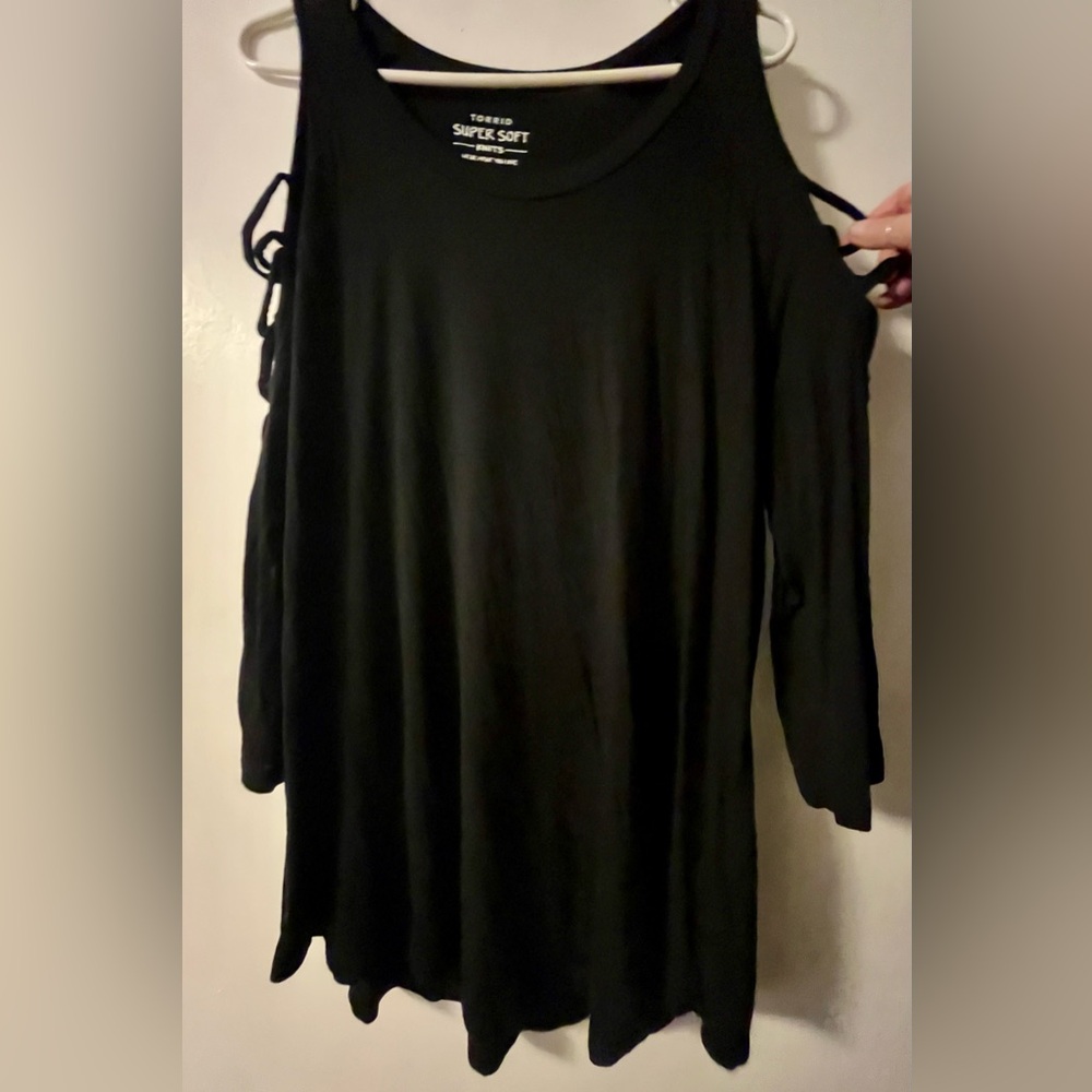 Torrid Black Super Soft Knit Top